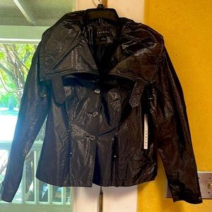 Tribal light jacket, black glimmery, size 8 New never worn